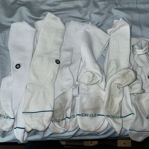 Stance Icon White Socks Lot Large